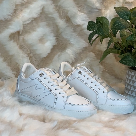 Zadig&Voltaire “Studded LA Flash” Sneakers - Picture 1 of 16